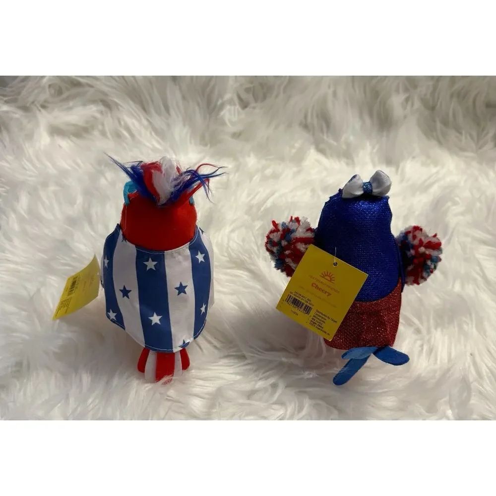 Pair Of Sun Squad 2025 4th July Featherly Friends Target Bird-Cheery & Hero
